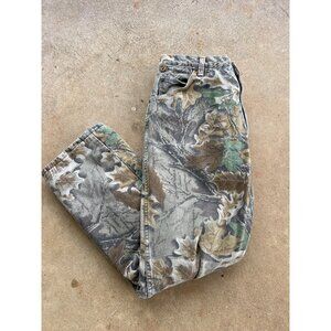 Vintage Mossy Oak Camouflage Mens Lined Hunting Pants  W3